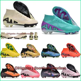 Superflyes IX Elite FG Soccer Shoes Boots Cleats For Men Women Kids Young Boys Girls High Ankle botte football de crampon scarpe da calcio Fussballschuhe botas futbol