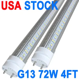 Lampada fluorescente a tubo lineare T8 da 72 Watt, lampada fluorescente lineare T8, lampadina di ricambio per lampada T8, base bi-pin G13, lampada fluorescente sostitutiva, 6500K Garage crestech