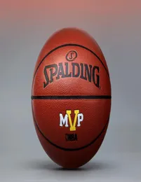 Spalding MVP braun PU-Leder Basketball 76027Y Indoor Outdoor verschleißfester rutschfester Basketballball Match Trainingsball Größe 79035752