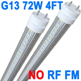 G13 Led Bulbs, 72W 6500lm 6500K 4 Foot Led Bulbs, T8 T12 Led Replacement Lights, G13 Single Pin Clear Cover, Replace F96t12 Fluorescent Light Bulb Barn crestech