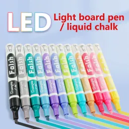 Markers Morandi Color 8mm Liquid Chalk Markers Wet Erase Marker Pen For LED Fluorescerande brädets tavla Signs Windows Blackboard Glass