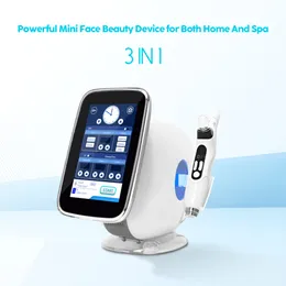 Mini equipamento de beleza 3 em 1 ems rf tda, dispositivo de beleza facial para bofh, gerenciamento de pele doméstica e spa, instrumento de beleza doméstico