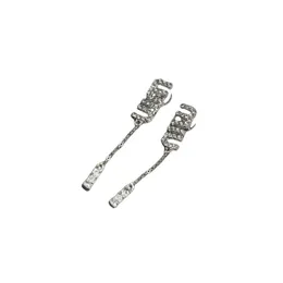 Miui Earrings Designer Women Original Quality Charm Inlaid Diamond Flow Rate S925 Silver Needle Versatile Trend Earrings