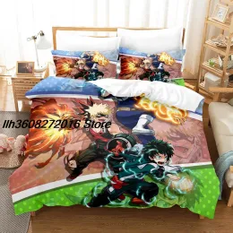 Imposta il mio Hero Academia Letting Set Single Twin Full Queen King Size Set Aldult Kid Bed Coney DuvetCover Set Sheet Anime