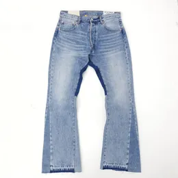 Calças masculinas primavera outono lavam jeans femininos antigos vintage