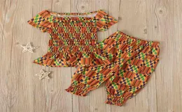 Mädchen-Kleidungssets, Sommerkleidung, Anzug, afrikanischer und böhmischer Zweiteiler, Baby- und Kinder-Outfits 2108043523292