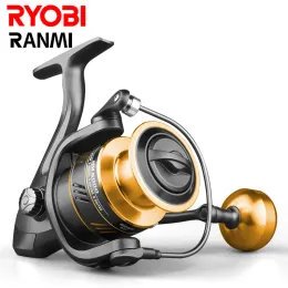 Reels RYOBI RANMI HM Fishing Reel All Metal Spool 8KG Max Drag Stainless Steel Handle Saltwater Freshwater Reels For Spinning Reel