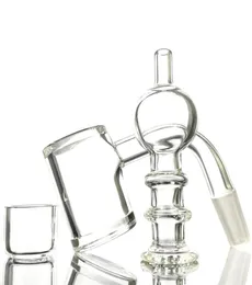 9045 Degree Accessories 25mm Flat Top 4mm Thick Bottom Quartz Gavel Banger for dab rig water pipe glass bong8654155