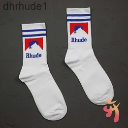 Rhude socks Simple Letter High Quality Cotton European American Street Trend Socks Men and Women Socks Warm and comfortable needle socks Rhude Couple InTube So L5Q8