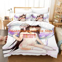 Set 2023 Azur Lane Letting Set Single Twin Full Queen King Size Set aldult Kid Biding DuvetCover Set set da letto anime 3D