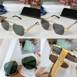 Metal square sunglasses Fashion designer Triumphal Arch Occhiali da sole quadrati in metallo Arc de Triomphe 40260 frame metal mirror legs I7WB