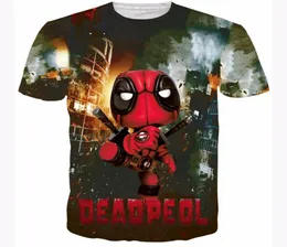 코믹 Q 버전 Xmen Deadpool T 셔츠 귀여운 아이 데드 풀 티셔츠 남자 여자 여름 힙 스터 3D 티셔츠하라 주쿠 티 탑 5855378