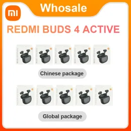 イヤホンXiaomi Redmi Buds 4 Active 5/10 PCSワイヤレスイヤホンBluetoothヘッドフォンタッチコントロール強力な低音オフィスミュージックヘッドセット