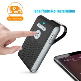 Hoparlörler Araba Kablosuz Handsefree Hoparlör Manos Libres Sun Visor Clip Bluetooth Alıcı Handfree Araba Kiti Bluetooth Hoparlör Adaptör