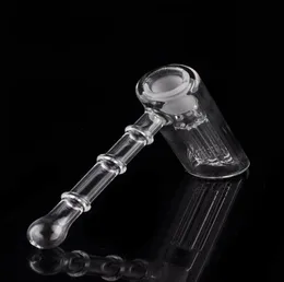 Glass Hammer Bubblers 6 Arm Perc Glass Percolator Bubbler Water Pipe Glass Smoking Pipes Showerhead Perc Two Functions Shippi296R1884174