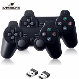 Gracze YLW 2PCS 2.4G Kontroler bezprzewodowy do joystick konsoli gier na Android TV/Game PC Gamepads dla M8 Game Stick