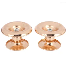 Candle Holders 2Pcs Metal Holder Gold Candelabra Fashion Wedding Stand Exquisite Candlestick Table Home Party Christmas Decor