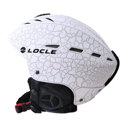 Locle Men Skiing Hełm Kobiety Dziecięce Dziewczyny Hełm narciarski łyżwiacz skateboard Snowmobile Motorcycle Helmets Rozmiar 52-64 cm 240226