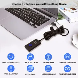 Mice 2 in 1 Automatic Mouse Shaker Mover USB Port Drive Undetectable Mouse Movement Emulator with On/Off Switch for Computer Wake