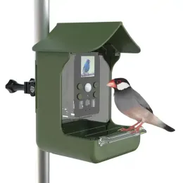 Alimentazione Giardino esterno Impermeabile Finestra intelligente Mangiatoia per uccelli Gazebo per la fauna selvatica Alimentazione Forniture per l'irrigazione Accessori per uccelli con fotocamera