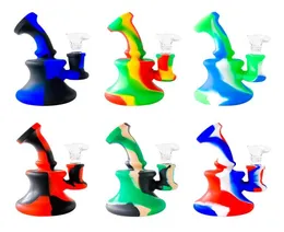 New 50inches Smoking Pipe Silicone Bongs Water Pipe with 144mm joint oil rigs Portable Unbreakable Bong279t6566309