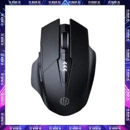 Mouse Inphic PM6 Mouse wireless 2.4G ricaricabile TypeC Ricarica rapida Mouse da gioco muto Ergonomia Display di alimentazione per PC Gamer Laptop