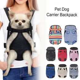 Transportadores de malha respirável pet mochila transportadora para cães pequenos gatos chihuahuafriendly viagem ao ar livre bolsa de ombro com alça