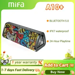 Speakers Mifa A10+ Portable bluetooth speaker 360° Stereo Sound 20W IPX7 waterproof wireless bluetooth 5.0 speaker 24Hour Play time