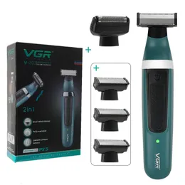 Pubik saç düzeltici tıraş makinesi erkekler için vücut damat kasık topları değiştirilebilir bıçak elektrikli tıraş tacizi IPX5 su geçirmez epilatör 240228