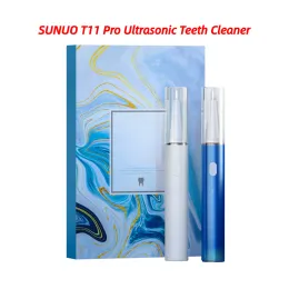 Irrigators Sunuo T11 Pro Visual Electric Ultrasonic Dental Whitener Calculus Tartar Remover Smart App 500W HD内視鏡クリーナー歯