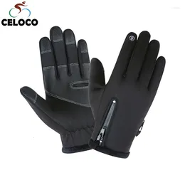 Cycling Gloves Touch Screen Bicycle Waterproof Windproof Warm Full Finger Non-slip Outdoor Sport Mountaineering Riding