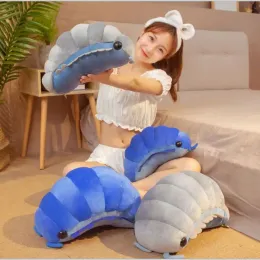 Cushions 30/50cm Likelike Insect Plush Toys Pill Bug Stuffed Soft Animals Pillow Back Cushion Insect Doll Kids Toys Girls Boys Gift