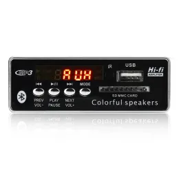 플레이어 5V12V BT SD SD USB FM AUX Radio MP3 플레이어 통합 자동차 USB Bluetooth MP3 디코더 보드 모듈 오디오 리피트