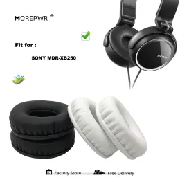 ソニーMDRXB250 MDR XB 250 MDRXB250ヘッドセットパーツレザークッションベルベットイヤマフヘッドセットスリーブカバー用のアクセサリ交換用イヤーパッド