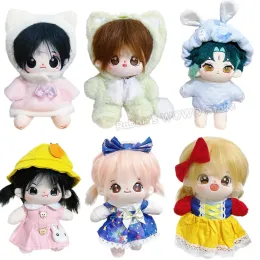 Bambole 20cm idolo bambola anime bambole di cotone peluche con vestiti carini star figura figure bambole giocattoli pluhhies toys ghifts