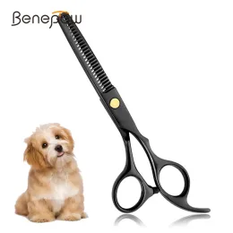 Sax benepaw professionell hund grooming sax rostfritt stål husdjur grooming clippers för hår tunnare trimning skärande sax