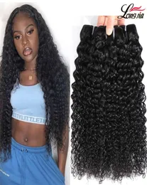 Brasileiro kinky encaracolado pacotes de cabelo humano não processado brasileiro virgem cabelo encaracolado tecer pacotes onda profunda onda de água hair4333775