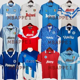 86 Napoli 87 88 89 90 91 93 Retro Jerseys MARADONA Soccer Jersey 1986 1987 1988 1989 1990 1991 1993 Nápoles Camisas de Futebol Vintage Classic Maillot de Foot