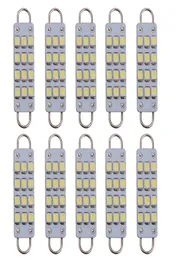 10pcs 44mm Festoon LED RID ROOP 12V LED 12 칩 3528SMD 전구 561 578 자동차 Festoon Light Auto Interior Dome Lamps White8592591