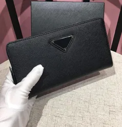 Fashion Wallet Top Real Leather Wallet for Women Zipper Long Card Holders Coin Purses Men Clutch Wallets with box1525642
