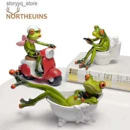 Другой домашний декор NORTHEUINS 1 шт., фигурки длинноногих лягушек из смолы, скандинавские креативные статуи животных для интерьера, скульптура, домашний настольный декор, декор для гостиной Q240229