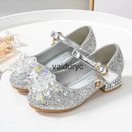 Sandaler Flower Ldrens Shoes Beach Princess Girl For Kids Glitter Wedding Party Infantil Chaussure Enfanth24229