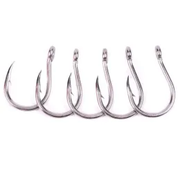 Fishhooks 100pcs Saltwater Fishing Hook JIGGING HOOK 1/0#13/0# Model Stainless Steel Fishhook Made In Taiwan Jig Fishing Hooks Carp Hooks