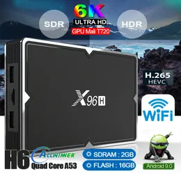 X96H Android TV Box H603 Четырехъядерный Android 90 216 ГБ 43264 ГБ Поддержка Smart TV Голосовой пульт дистанционного управления Двойной Wi-Fi Bluetooth 416541493