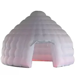 Partihandel anpassad Oxford LED -skydd Uppblåsbar kupoltält med luftblåsare pop -up igloo house balloon yurt för evenemang/festfri