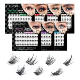 Eyelashes Cluster Lashes 144PCS DIY Individual Segmented Eyelashes Natural Mink Eyelash Extension False Eyelash Single Premade Fan