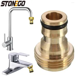 Kitchen Faucets STONEGO Universal Faucet Adapter - Tap Connector Mixer Hose Joiner Fitting And Pipe Compatibility