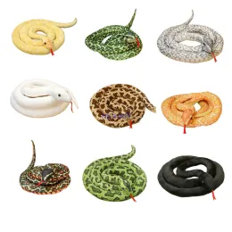 Cuscini 1pc 200 cm/300 cm Snakes gigante Simulazione giocattolo peluche Simulazione lunga Golden Python Snake Snake Plushhie Childre