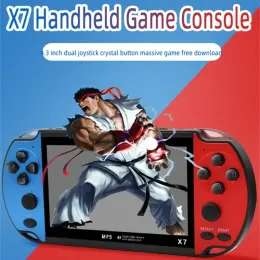 Jogadores X7 Handheld Game Console 4.3inch TFT HD Tela Portátil Retro Game Player Builtin 10000 Jogos Video Player para PS1 GBA NES GBC