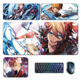 パッドChilde Tartaglia Mouse Pad Genshin Impact MousePad Genshin Keyboard Padding Computer Mouse MASE MASE PCゲームアクセサリーデスクマット